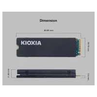 Kioxia PCIe M2 2TB Exceria Heatsink 6200/4900 SSD