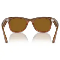 Ray-Ban Meta Wayfarer Akilli Gozluk Parlak Karamel Polarize Kahverengi RW4008