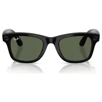 Ray-Ban Meta Wayfarer Gen 2 RW4012 50 Beden 601/1M Parlak Siyah-Şeffaf Grafit Yeşil Transitions