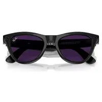 RAY-BAN META SKYLER PARLAK SİYAH TRANSITIONS AMETİST CAM (2.NESİL) RW4010