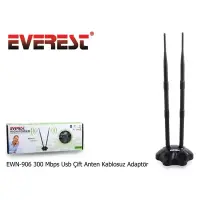 Everest EWN-906 300 Mbps Usb Çift Anten Kablosuz Adaptör