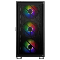 1ST PLAYER AR7 SİYAH 650W 80+ ARGB 4X12CM FAN TEMPERLİ CAM MESH USB 3.0 ATX KASA