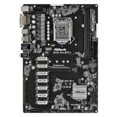 2. El Asrock H110 Pro BTC+ Intel LGA1151 DDR4 ATX Anakart