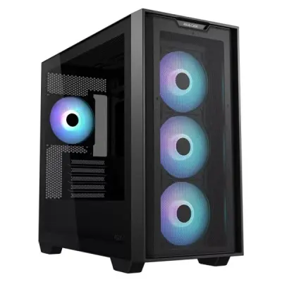 2.EL Asus A21 Plus ARGB Fanlı Siyah Micro ATX Oyuncu Kasası