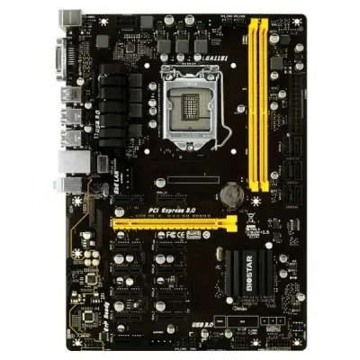 2.EL Biostar TB250-BTC PRO Intel LGA1151P DDR4 Anakart (Toplam 8 Pcı Soketi mevcut)
