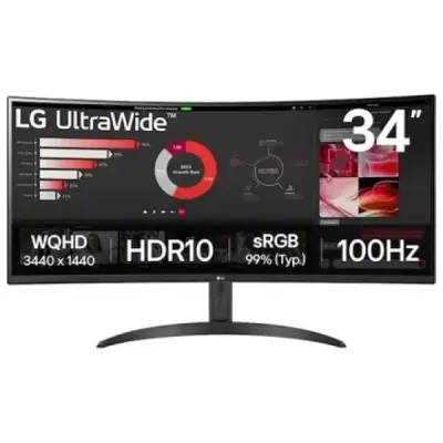 2.EL LG UltraWide 34WR50QK-B 34" 5 ms WQHD Curved 100 Hz Monitör (3 ay garanti)