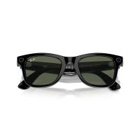 2.EL RAY BAN META GEN 1 SHINY BLACK G15 GREEN 50 BEDEN
