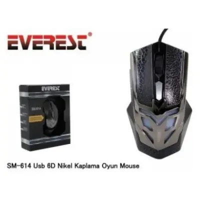 EVEREST SM-614 6D NİKEL KAPLAMA 2400 DPI GAMING MOUSE