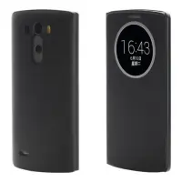 Microsonic View Cover Delux kapaklı LG G3 kılıf Akıllı uyku modlu Siyah - CS150-V-DLX-LG-G3-SYH