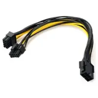 8 PİN PCIE ERKEK TO 6+2 PCI-E GPU Y DİŞİ ÇOKLAYICI POWER KABLO