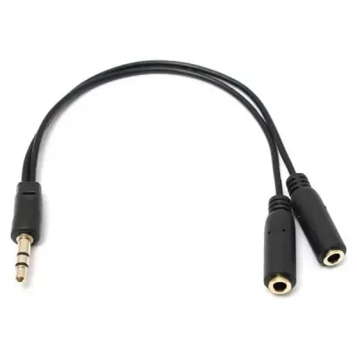 AUX Stereo Kulaklık Çoklayıcı 1 Giriş 2 Çıkış