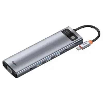 BASEUS METAL GLEAM 11İN1 MULTİFONKSİYONEL TYPE-C HUB DOCK STATİON