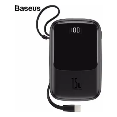 BASEUS Q POW 3A TYP-C 10000 MAH POWERBANK SİYAH