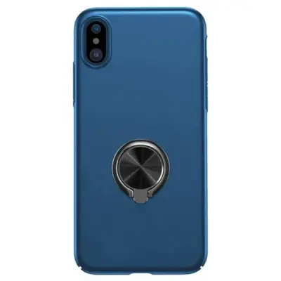 BASEUS RİNG BRACKET İPHONE X MAVİ YÜZÜKLÜ KILIF