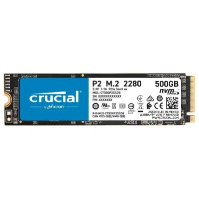 CRUCİAL P2 500GB SSD M.2 NVME PCIE CT500P2SSD8