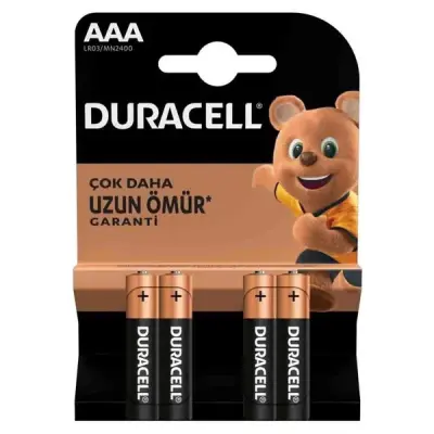 DURACELL 4' LÜ PAKET LR03-MN2400 AAA İNCE PİL