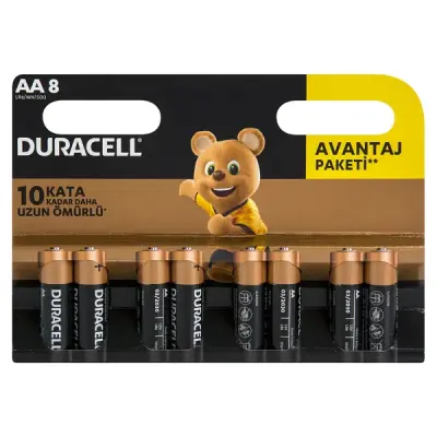 DURACELL 8Lİ AA KALEM PİL
