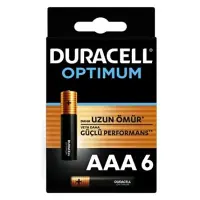 DURACELL OPTİMUM AAA ALKALİN PİL, 1,5 V LR03 MN2400, 6’LI PAKET