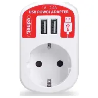 EDNET ED-31804 USB TEK PRİZ GÜÇ ADAPTÖRÜ