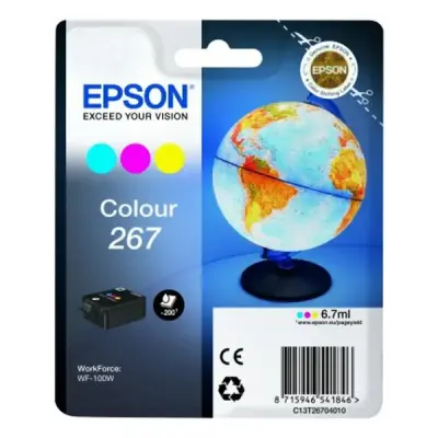 EPSON 267 T267040 RENKLİ KARTUŞ WF-100W