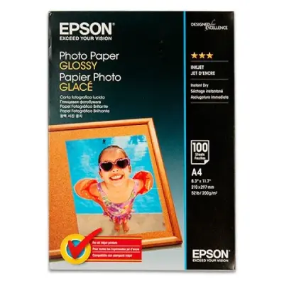 EPSON GLOSSY PHOTO PAPER 10X15 200GR 100 AD.