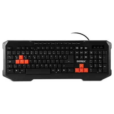 EVEREST KB-961 BLACK USB Q MULTİMEDİA KEYBOARD