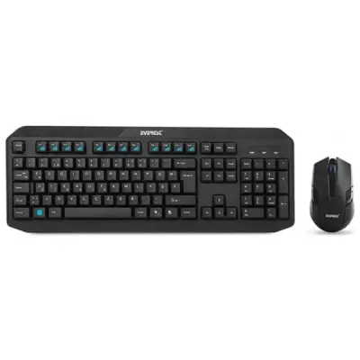 EVEREST KM-8000 SİYAH WIRELESS KLAVYE MAUSE SET