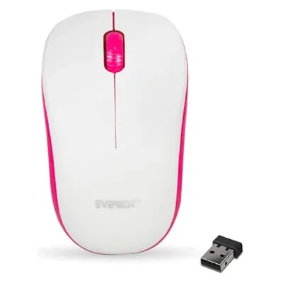 EVEREST SM-165 BEYAZ/KIRMIZI 2.4GHZ KABLOSUZ MOUSE