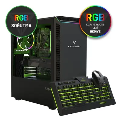 EXCALIBUR E600 İ5-10400F/16GB/500GB SSD/GTX1650 4GB VGA PC