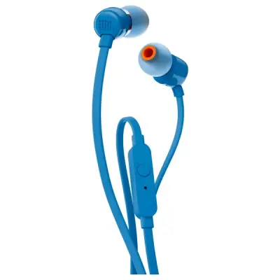 JBL T110 MİKROFONLU KULAKİÇİ KULAKLIK MAVİ