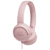 JBL T500 MİKROFONLU KABLOLU KULAKÜSTÜ PEMBE KULAKLIK