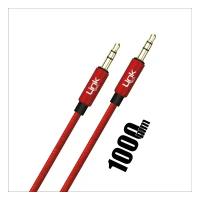 LINKTECH LCA - A577 3.5 AUX KABLO 1000 MM KIRMIZI