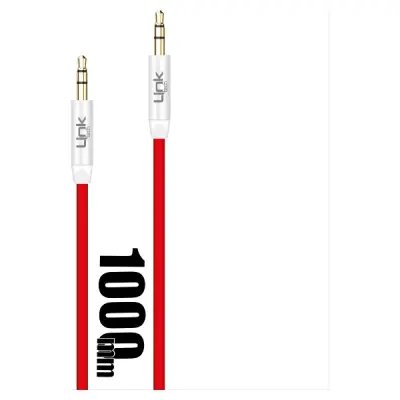 LINKTECH LCA - A585 3.5 AUX KABLO 1000 MM KIRMIZI