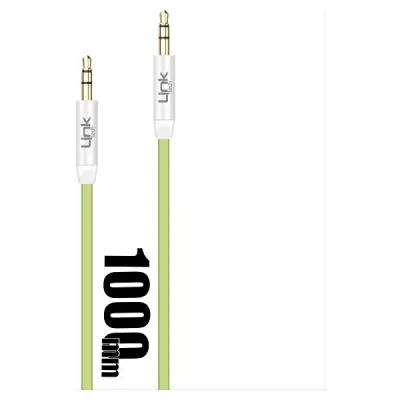 LINKTECH LCA - A585 3.5 AUX KABLO 1000 MM YEŞİL