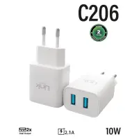 LİNKTECH LSC-C206 SAFE 10W DUAL ÇİFT USB ŞARJ BAŞLIĞI