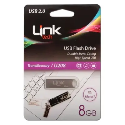 LINKTECH U208 8 GB USB 2.0 METAL FLASH BELLEK