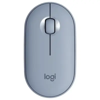 LOGİTECH M350 PEBBLE SESSİZ KABLOSUZ KOMPAKT MOUSE MAVİ/GRİ