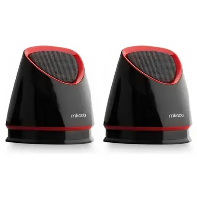 MİKADO MD-158 2.0 SİYAH/KIRMIZI USB SPEAKER