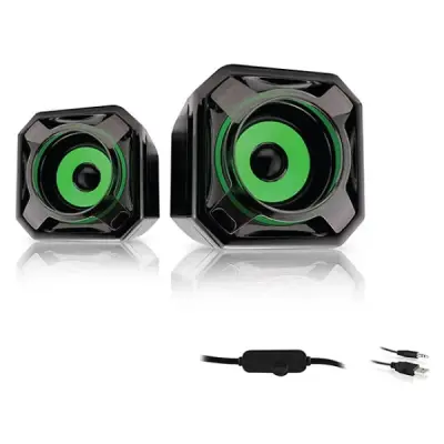 MİKADO MD-177 2.0 5W * 2 YEŞİL MİNİ USB SPEAKER