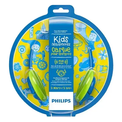 PHİLİPS SHK1030 ÇOCUKLAR İÇİN KULAKÜSTÜ KULAKLIK MAVİ-YEŞİL