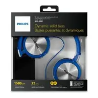 PHILIPS SHL3165BL/00 DYNAMIC SOLID BASS MAVİ KULAKÜSTÜ KULAKLIK