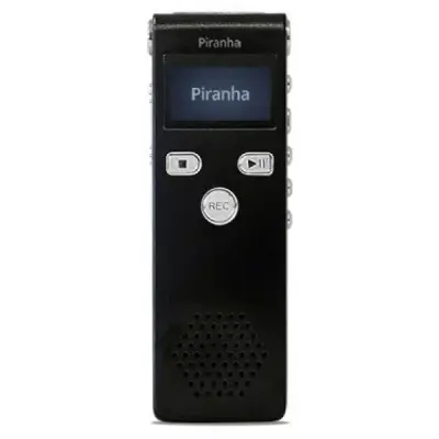 PİRANHA VOİCEMASTER N TYPE 8 GB DİJİTAL SES KAYIT CİHAZI SİYAH