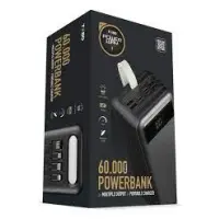 POWERWAY TX60 60000 MAH FENERLİ TAŞINABİLİR ŞARJ ALETİ SİYAH