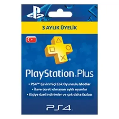 PSN PLUS PS4 3 AYLIK
