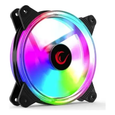 RAMPAGE 6C-120 120*120*25MM DOUBLE RİNG 6 RENK LEDLİ KASA FANI