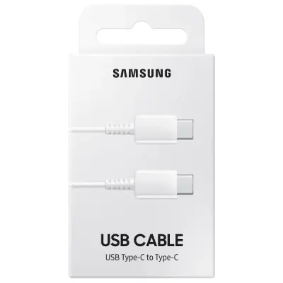 SAMSUNG EP-DA705BWEGWW TYPE C TO TYPE C BEYAZ KABLO