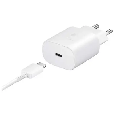 SAMSUNG EP-TA800XWEGWW TYPEC 25W HIZLI ŞARJ CİHAZI BEYAZ