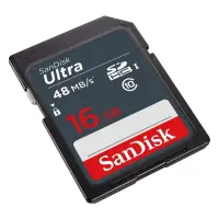 SANDISK ULTRA SDHC 16GB 48MB/S CLASS 10 UHS-I SDSDUNB-016G-GN3IN