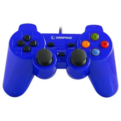 SNOPY RAMPAGE SG-R602 PS3/PC MAVİ USB 1.8M JOYPAD