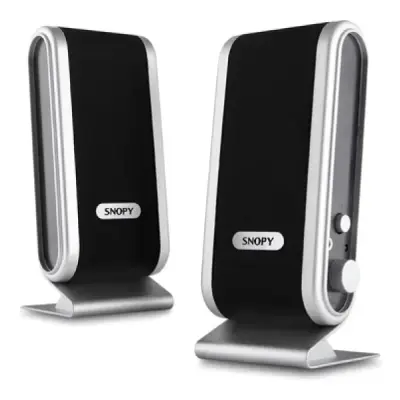 SNOPY SN-820 2.0 SİYAH/GÜMÜŞ LCD İNCE TASARIM USB SPEAKER